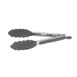 Winco UTS-9K Utility Tongs, 9", Locking Clip, Non-Slip Silicone Tips and Grip, Black 1 image