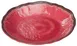 Winco WDM001-505 9-5/8" Red Round Deep Melamine Plate, Hammered Finish, Luzia/Ardesia - 24/Case 1 image