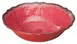 Winco WDM001-506 7.5" Red Round Melamine Bowl, 0.8qt, Hammered Finish, Dishwasher Safe - 24/Case 1 image