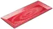 Winco WDM001-508 Luzia™ Rectangular Melamine Dinner Plate, 19" x 8", Red, Break‑Resistant - 24/Case 1 image