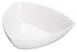 Winco WDM005-203 9" White Triangular Melamine Bowl, 1-1/4 Qt, Break-Res, Dishwasher Safe - 24/Case 1 image