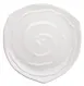 Winco WDM007-202 11" Triangular Melamine Plate, White, Break‑Resistant, Dishwasher Safe - 12/Case 1 image