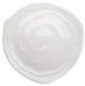 Winco WDM007-203 Triangular Melamine Plate, 13-1/4" White, NSF, Dishwasher Safe - 12/Case 1 image