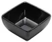 Winco WDM009-302 Square Bowl, 5 oz (3.5″), Black Melamine Break‑Resistant, Dishwasher‑Safe - 48/Case 1 image