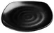 Winco WDM013-302 Rika 9-3/4" Square Melamine Plate Black, Break-Resistant, Dishwasher Safe - 24/Case 1 image