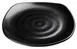 Winco WDM013-303 10-3/4" Square Melamine Plate, Black, Break-Resistant, Dishwasher Safe, 24/Case 1 image