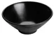 Winco WDM014-302 22‑oz round melamine bowl, 6‑7/8" diameter, black, break‑resistant, - 24/Case 1 image