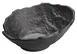 Winco WDM019-308 9" Black Round Angled Melamine Bowl, 23 oz (3/4 qt), Dishwasher Safe - 12/Case 1 image