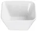 Winco WDP008-101 Laurels Bright White Square Porcelain Bowl, 4½" (9 oz) - 24/Case 1 image