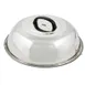 Winco WKCS-18 Wok Cover, 17-3/4" Dia., Round, with Handle, Stainless Steel 1 image
