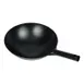 Winco WOK-34, Black Carbon Steel Wok, 14", Round, 1.2 mm Thickness, with One Integral Handle 1 image