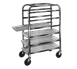 Winholt AL-126 Half Height Mobile 6 Platter Cart 1 image