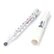CDN TCF400 Candy & Deep Fry Thermometer, 75-400°F, Waterproof, Lab Glass, Stainless Clip 1 image