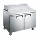 Culitek MRSL-2D 47" 2-Section Sandwich and Salad Prep Table, 12 cu. ft., Stainless Steel 1 image