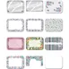 Dinex DX5322VHW Tray Cover - 11-3/8" × 19-1/2", Paper, Elegance II (Cranberry), Thermal-Aire 1 image