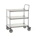 Metro MCP316-1830FF-3 18"X 30" Stainless 316 Grade Cart w/ 3 Shelves 1 image