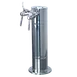Micro Matic DS-142-PSS-W Wine Font, Ct., Air-Cooled, Stainless, 4" Dia x 16-1/2" H, 2" Side-Pull 6" Base 1 image