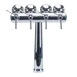 Micro Matic HAVANA4-C-M-W Tap Tower, 16-1/4" W x 17" H, Chrome, Air-Cooled, 4 304 Steel Faucets 1 image