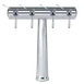Micro Matic HAVANA4-C-W Wine Font, 16-1/4" W x 17" H, Air-Cooled, Chrome, 4 304 Steel Faucets 1 image