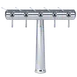 Micro Matic HAVANA5-C-W Countertop Wine Font, 20" x 17" Air-Cooled, Chrome, 5 304 Faucets 1 image