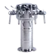 Micro Matic MTM-4PSS-W Wine Font, Countertop, 7-5/16"Wx18"H, Four 304 Steel Faucets, Polished Finish 1 image
