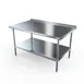 NBR Equipment TS4-7236R Premium Work Table, 72"W X 36"D X 37-1/4"H Overall Size 1 image