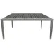 Oak Street OD-TK3048-G Rectangular Teak Outdoor Table, 30x48, Gray Synthetic Wood Top, E-Coated Steel Base 1 image