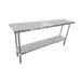 Sapphire Manufacturing SMTE-3060S 60" Open Base Work Table with Undershelf, 18 Gauge Flat Top 1 image