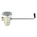 T&S Brass B-3950 Waste Valve, Twist Handle, 3-1/2" Sink Opening 1 image