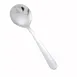 Winco 0002-04 - Windsor Bouillon Spoon, 6" 18/0 Stainless Steel, Vibro Finish, Medium - 1 Dozen 1 image