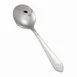 Winco 0031-04 - 6" Peacock Bouillon Spoon, Extra Heavy 18/8 Stainless Steel, Mirror Finish - 1 Dozen 1 image