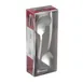 Winco 0082-04 6" Windsor Bouillon Spoon, 18/0 Stainless Steel, Medium Weight, Vibro Finish - 24/Pack 1 image