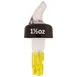 Winco 23782 Benchmark Pourer, 1-1/2 oz Yellow Liquor Dispenser, Stainless Steel, 12/Pack 1 image