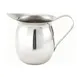 Winco BCS-10 10 oz. Stainless Steel Bell Creamer with Handle 1 image