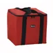 Winco BGDV-12 Red Insulated Pizza Delivery Bag - 12" x 12" x 12"H 1 image