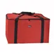 Winco BGDV-22 Red Insulated Pizza Delivery Bag - 22" x 22" x 12"H 1 image