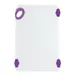 Winco CBN-1218PP  Purple StatikBoard Plastic Cutting Board - 12" x 18" x 1/2" 1 image