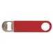Winco CO-301PR Red Flat Bottle Opener, 7"L 1 image