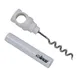 Winco CO-4DW Twist & Pull Cork Screw, White Plastic Handle, Metal Blade, 2-Piece Pack - 2/Pack 1 image