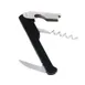 Winco CO-712 Black Economy Waiters Corkscrew with Foil Knife 1 image
