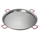 Winco CSPP-35 35.5" Polished Carbon Steel Paella Pan - Round 1 image