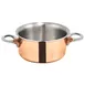 Winco DCCR-3C 3-3/4" 15 Oz. Tri-Ply Copper Plated Stainless Steel Mini Casserole - Round 1 image