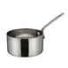 Winco DCWA-103S 7 oz. 3-1/8" Diameter Mini Sauce Pan Serving Dish w/ Handle - Stainless Steel  1 image