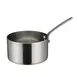 Winco DCWA-104S 10 oz. 3-1/2" Diameter Mini Sauce Pan Serving Dish w/ Handle - Stainless Steel  1 image