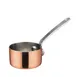 Winco DCWA-201C 2 oz. Copper Plated 2" Diameter Mini Sauce Pan Serving Dish w/ Handle - S.Steel 1 image