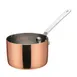 Winco DCWA-202C 5 Oz. Copper Plated 2-3/4" Diameter Mini Sauce Pan Serving Dish w/ Handle 1 image