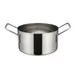 Winco DCWE-104S Stainless Steel 4-1/4" x 2-3/8" Mini Casserole Serving Dish with 2 Handles / 17 Oz. 1 image