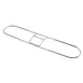 Winco DM-24FM 24"L Wire Replacement Dust Mop Frame for DM-24 1 image