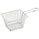 Winco FBM-544T 5" Rectangular Stainless Steel Fry Basket / Dishwasher Safe 1 image