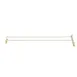 Winco GH-24 24" Wire Glass Hanger, Brass Plated 1 image